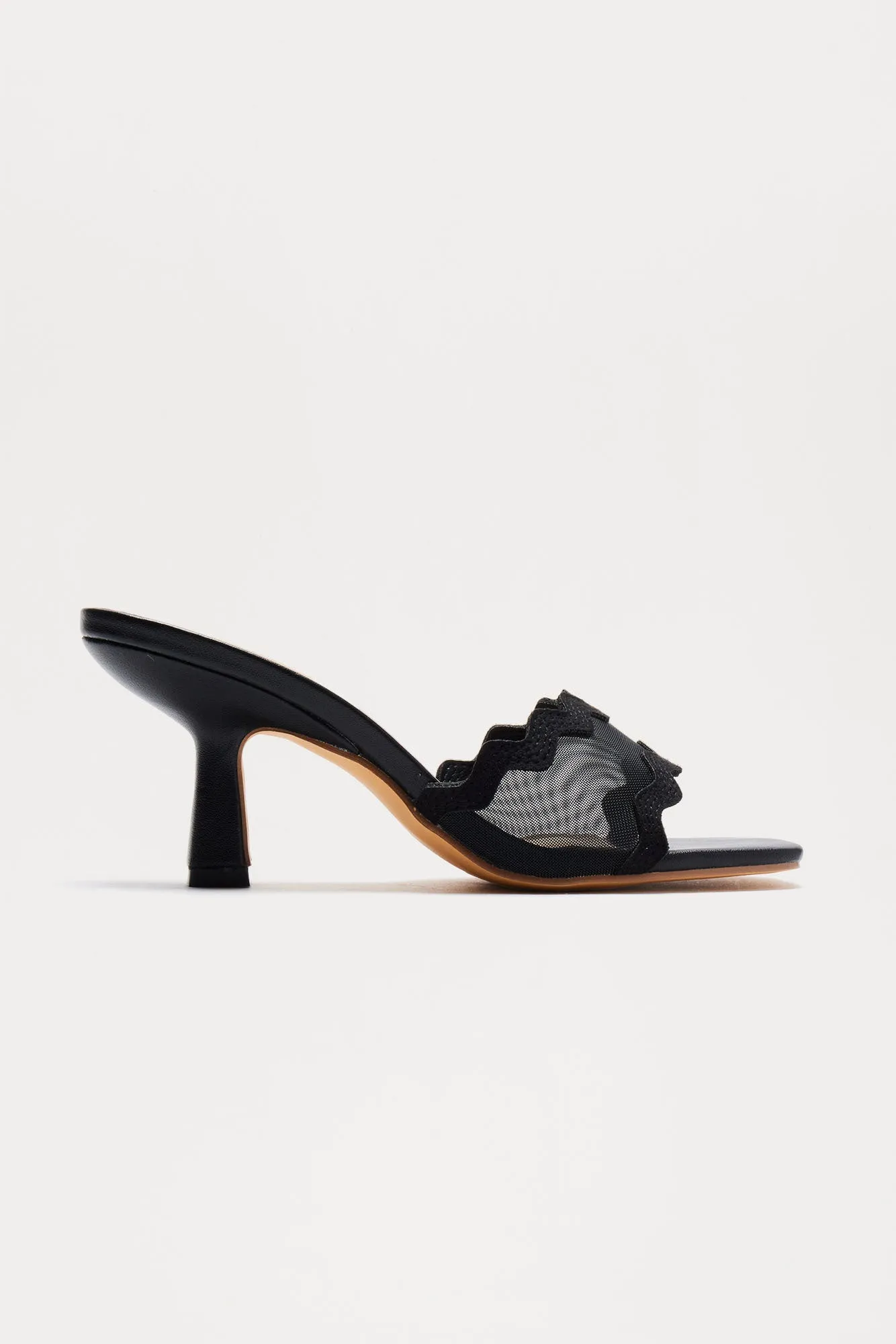 Austine Mesh Mules - Black