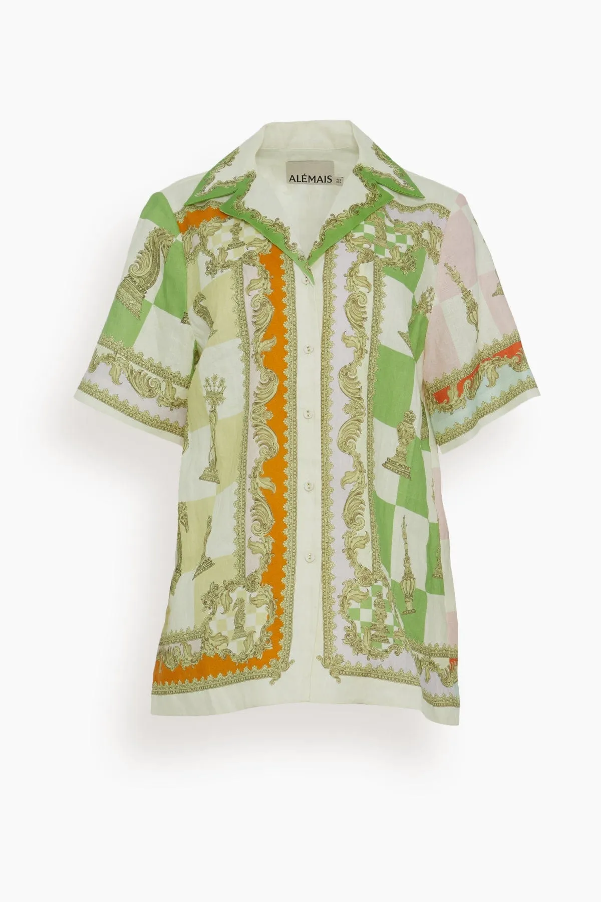 Checkmate Linen Shirt in Multi