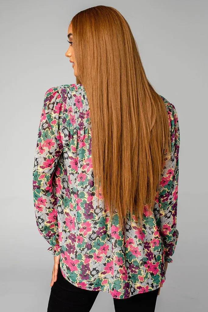 Everly Blooms Floral Top