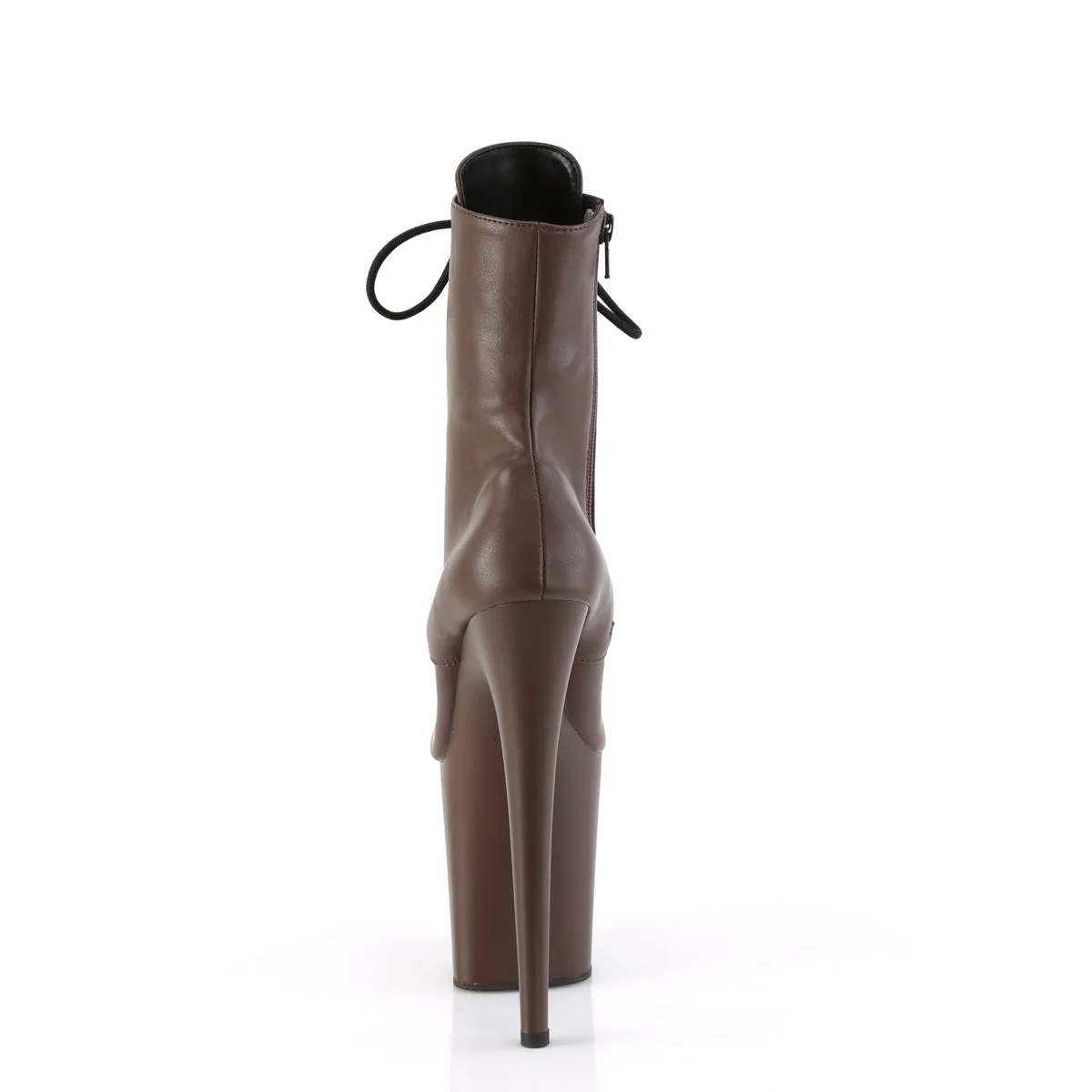 FLAMINGO-1020 Pleaser Mocha Faux Leather Sexy Platform Shoes (Pole Dancing Heels)
