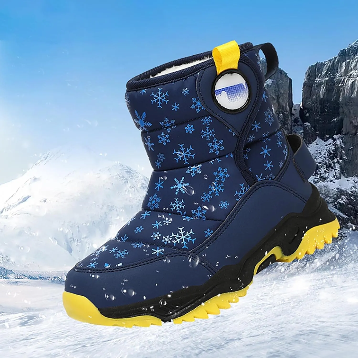 Kids Girls Insulated Fr Winter Warm Snow Boots Size 6 Boots Toddler Water Proof Shoes Girls Big Kids Snow Shoes