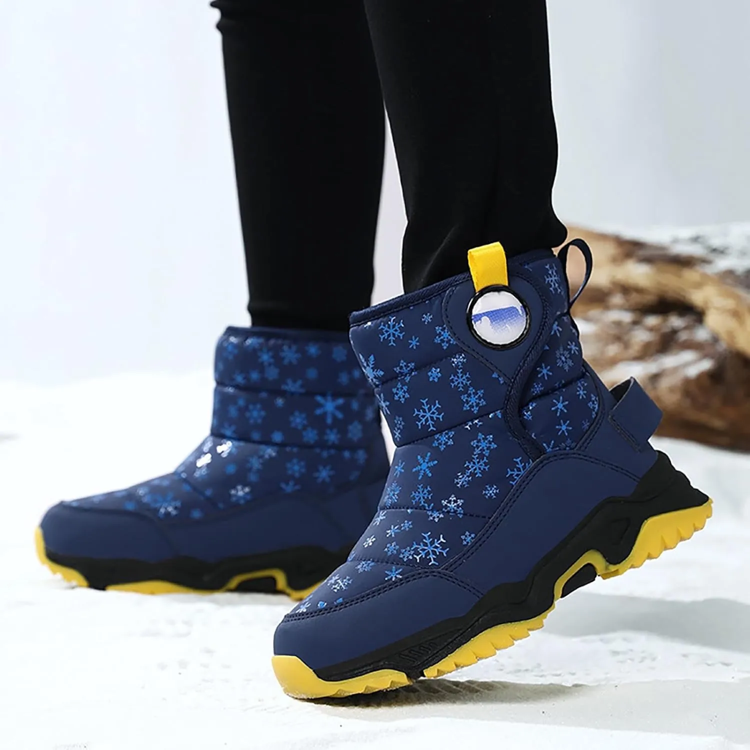 Kids Girls Insulated Fr Winter Warm Snow Boots Size 6 Boots Toddler Water Proof Shoes Girls Big Kids Snow Shoes