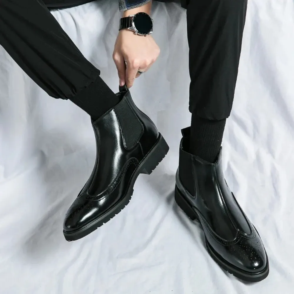 Leonardo - Genuine Leather Chelsea Boots
