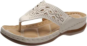 Orthopedic Summer Sandals for Women with Arch Support Walking Shoes Comfortable Plantar Fasciitis Relief Adjustable Straps Lightweight Beach Casual Outdoor Slides