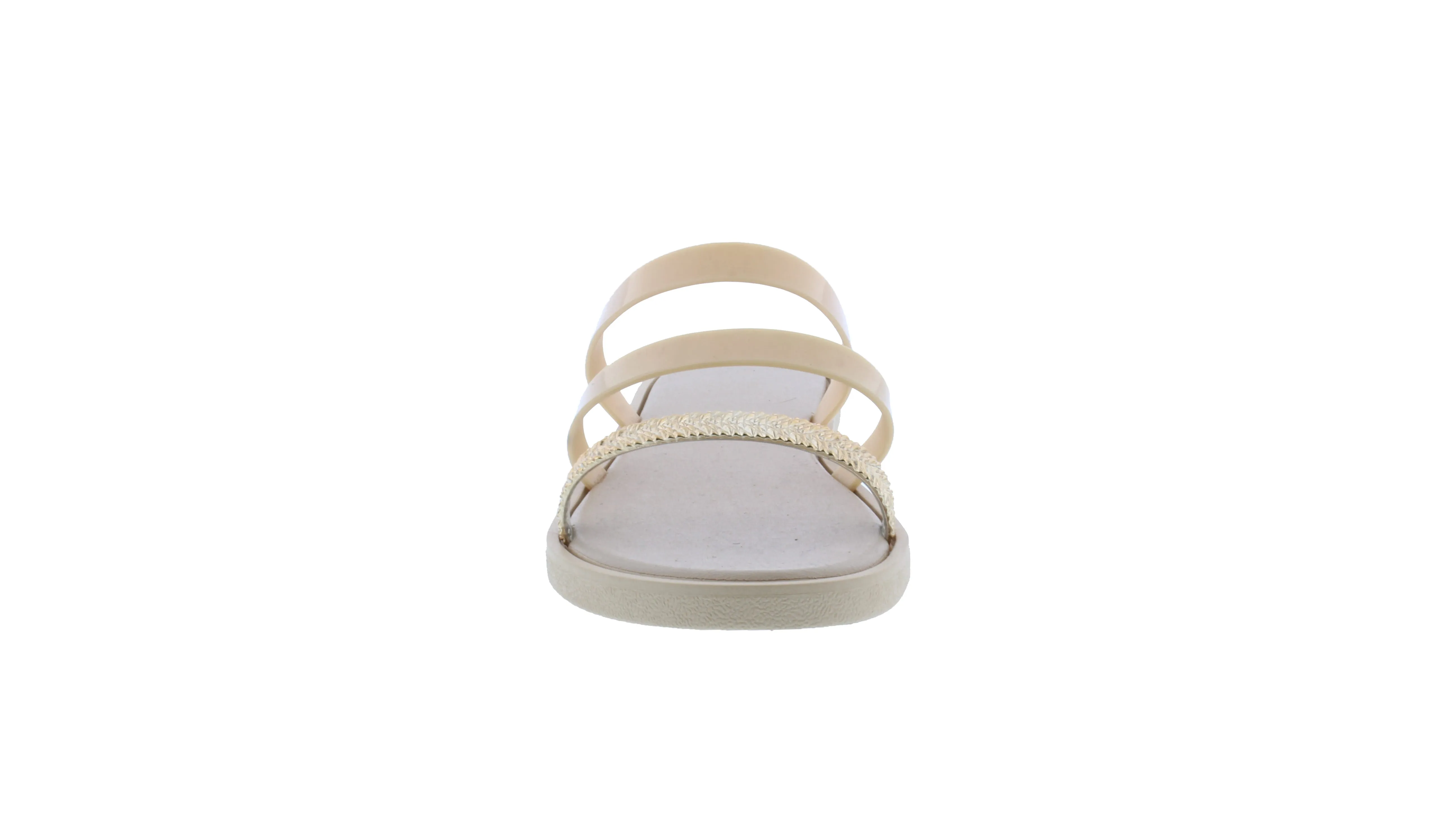Women Strappy Metallic Slip On