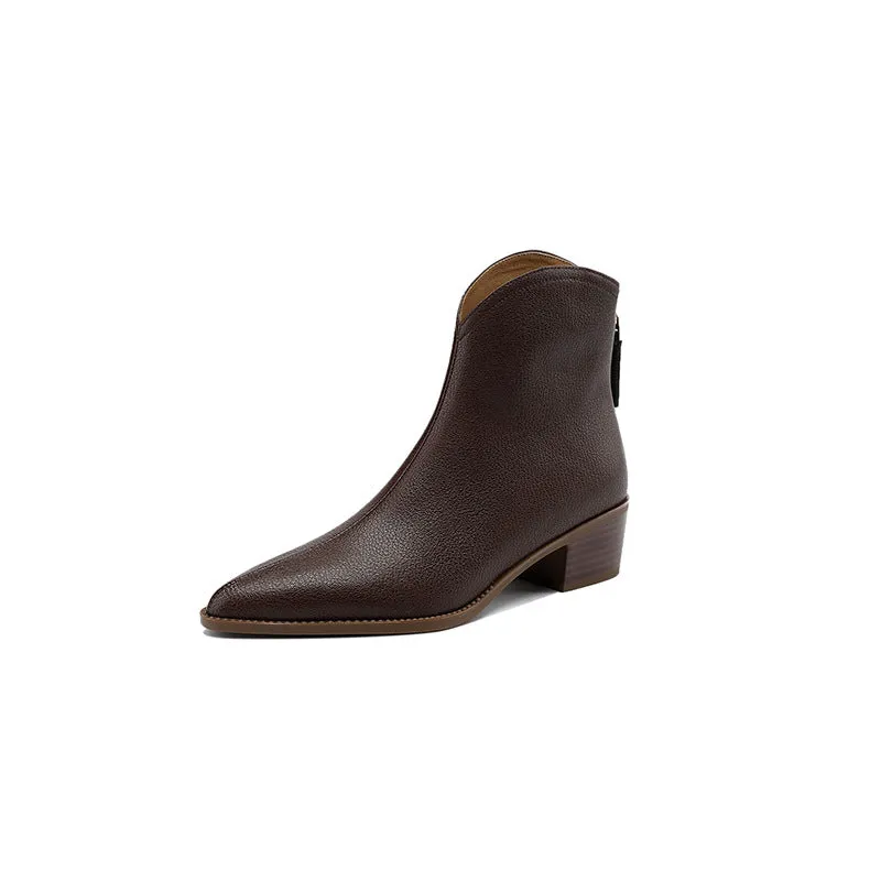 Women's Nude Ankle Boots