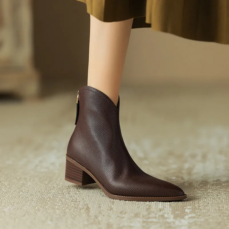 Women's Nude Ankle Boots