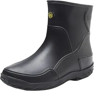 Womens Rain Boots Cute Mens Grounded Footwear Fall Booties 2024 Low Heel Slip On Barefoot Shoes Flat Garden Shoes for Women Waterproof Slip-On Knee High Boots