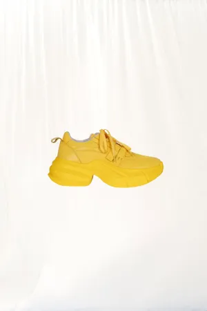 Yellow Chunky Sole Sneakers Schiuma